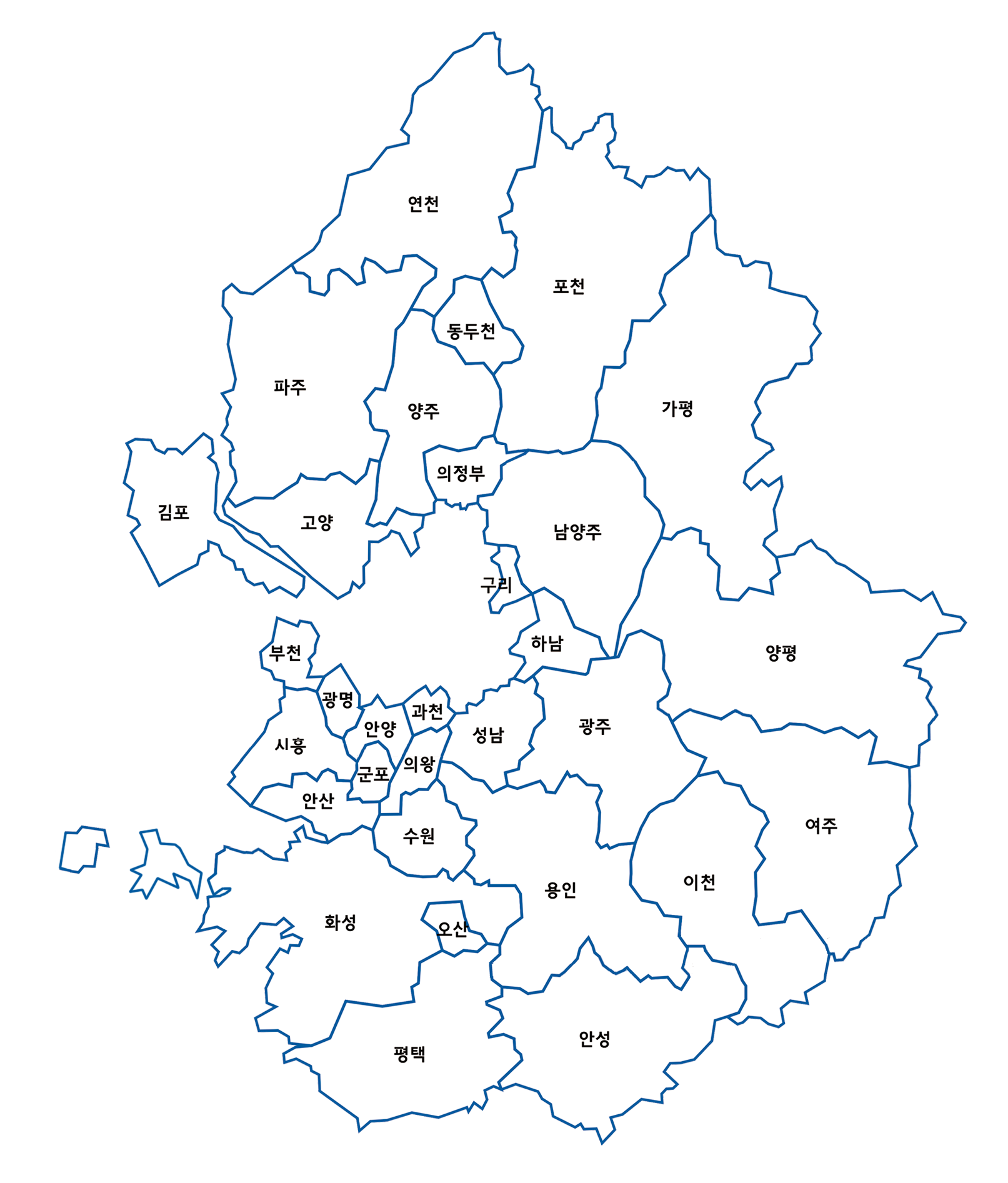 경기도 지도